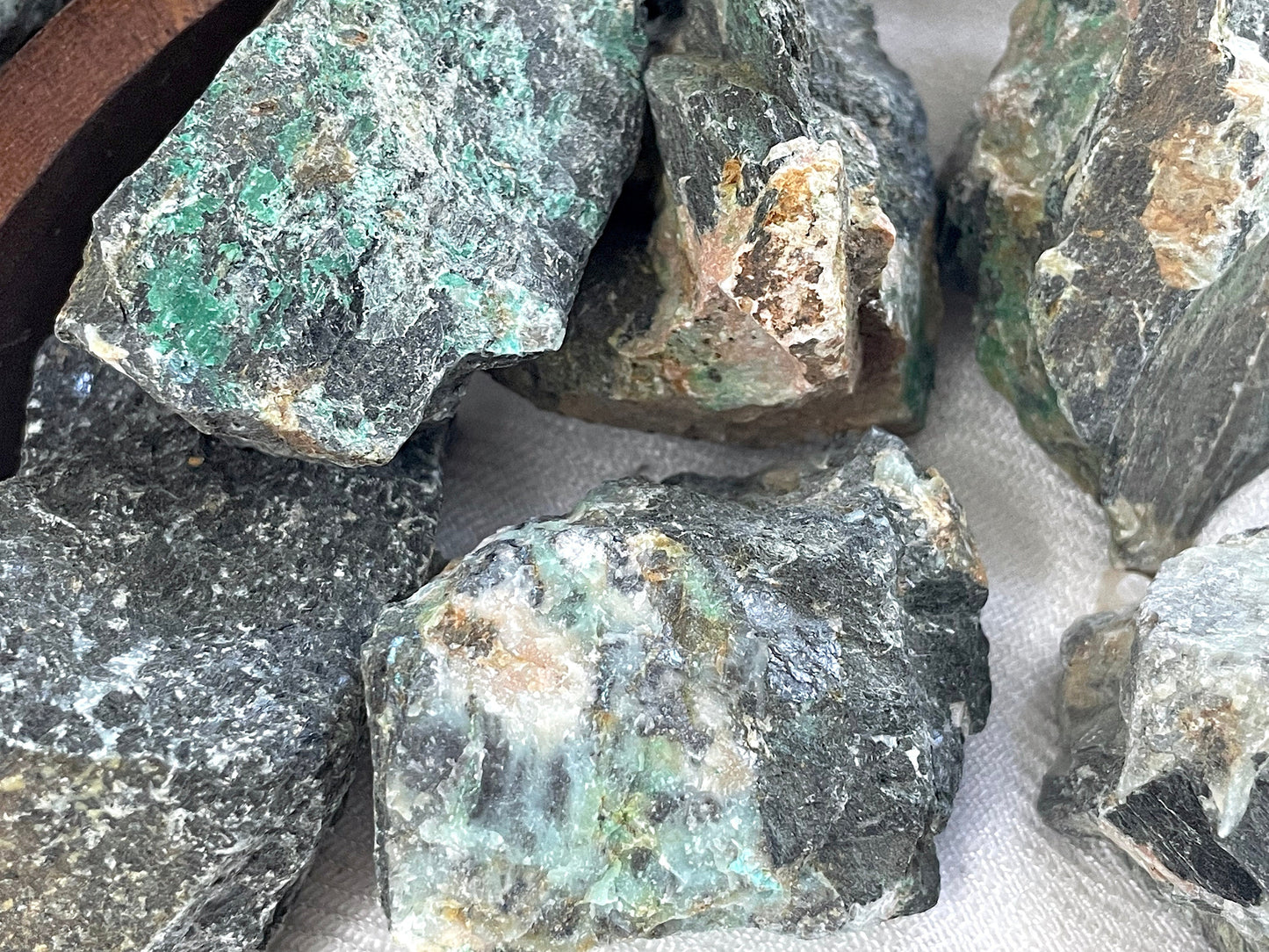 Rough Chrysocolla, Cuprite