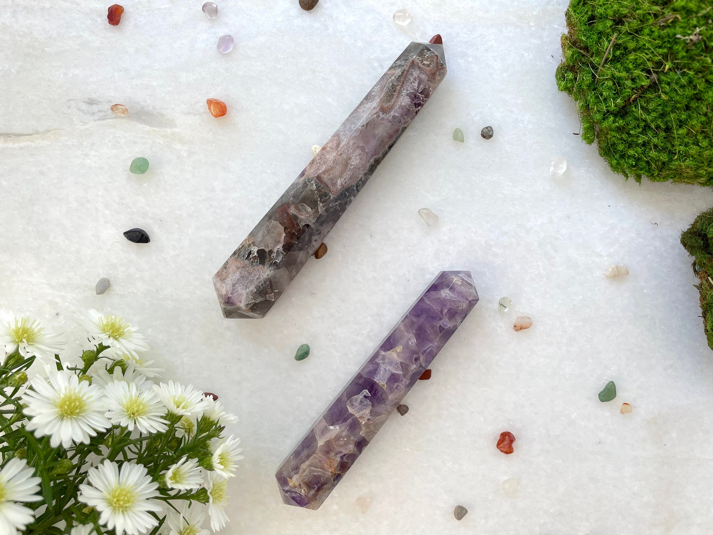 Double Terminated wand in Amethyst