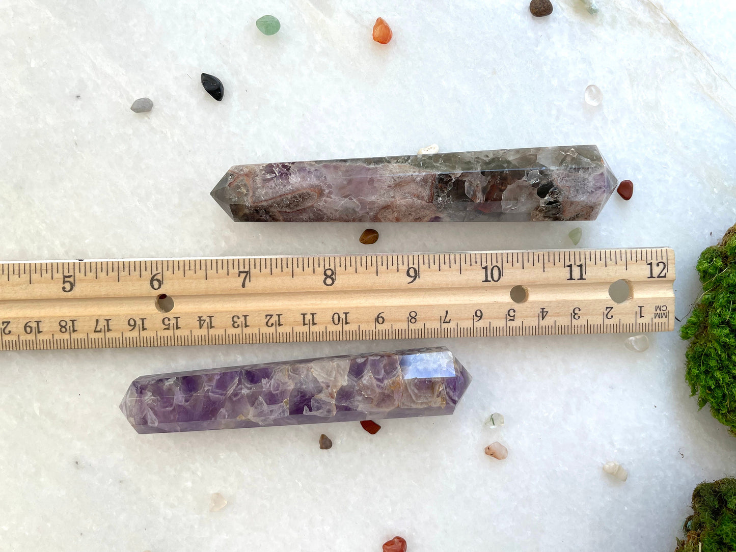 Double Terminated wand in Amethyst