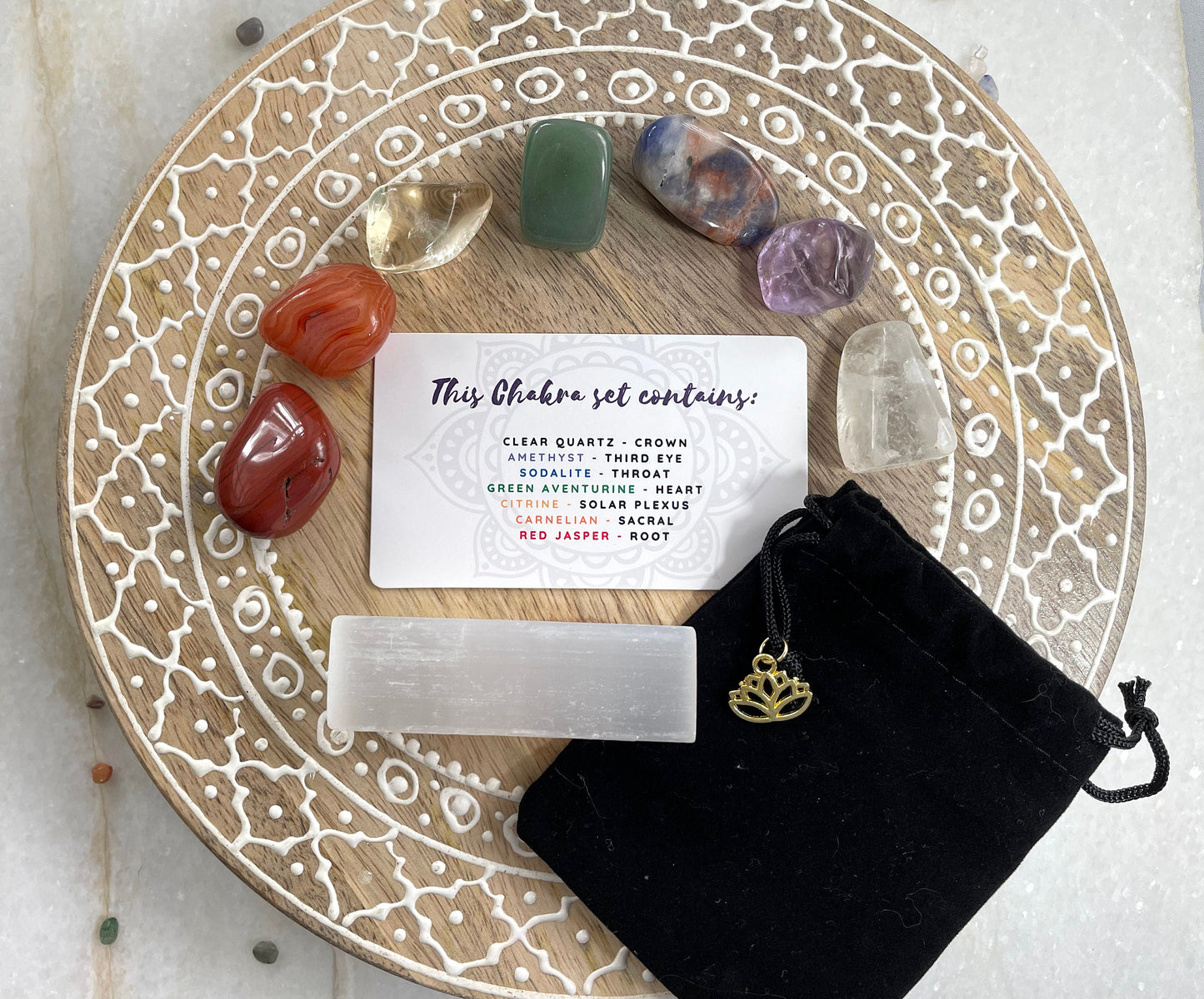 Tumbled Chakra Stone set