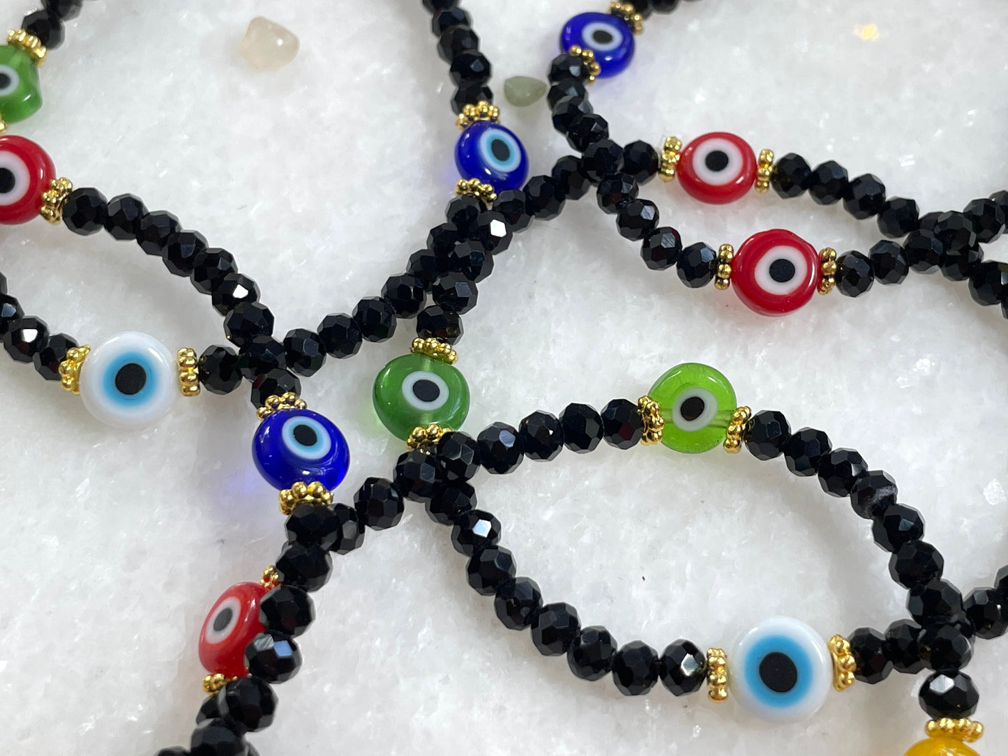 Evil Eye Elastic Bracelet, plastic