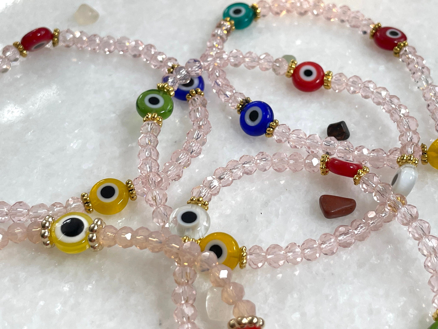 Evil Eye Elastic Bracelet, plastic