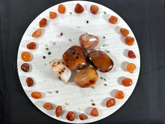Red Carnelian Gallets. Large Tumbled stones