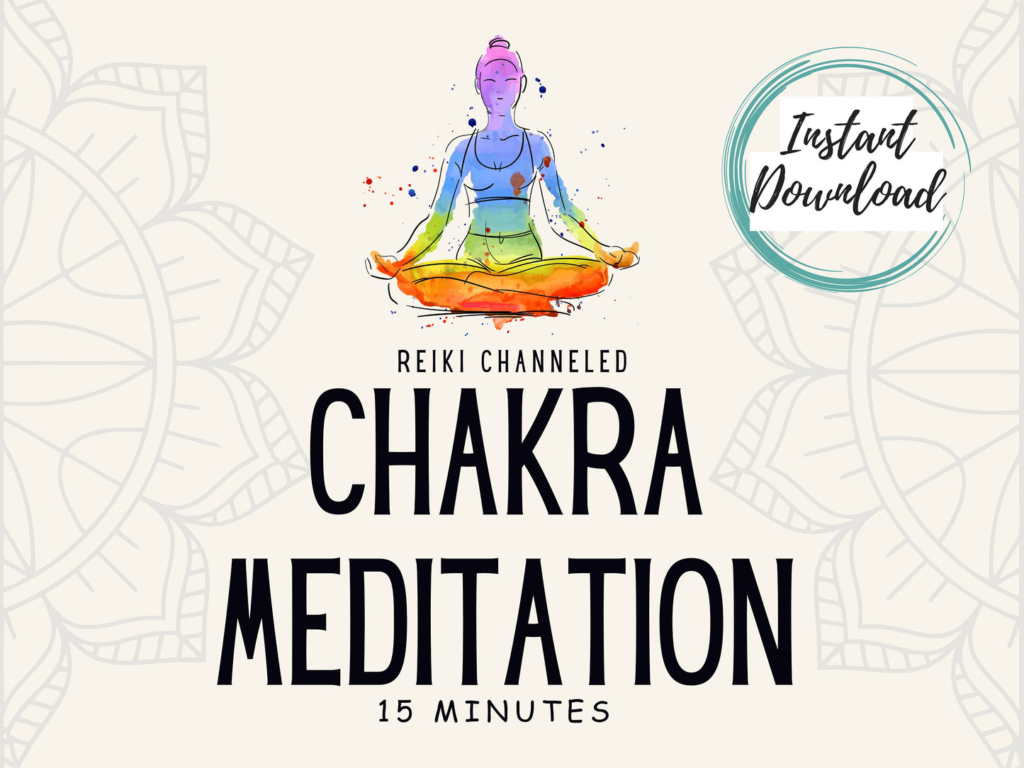 15 Minute - Chakra Meditation mp3 recordings. Reiki channeled | Digital download