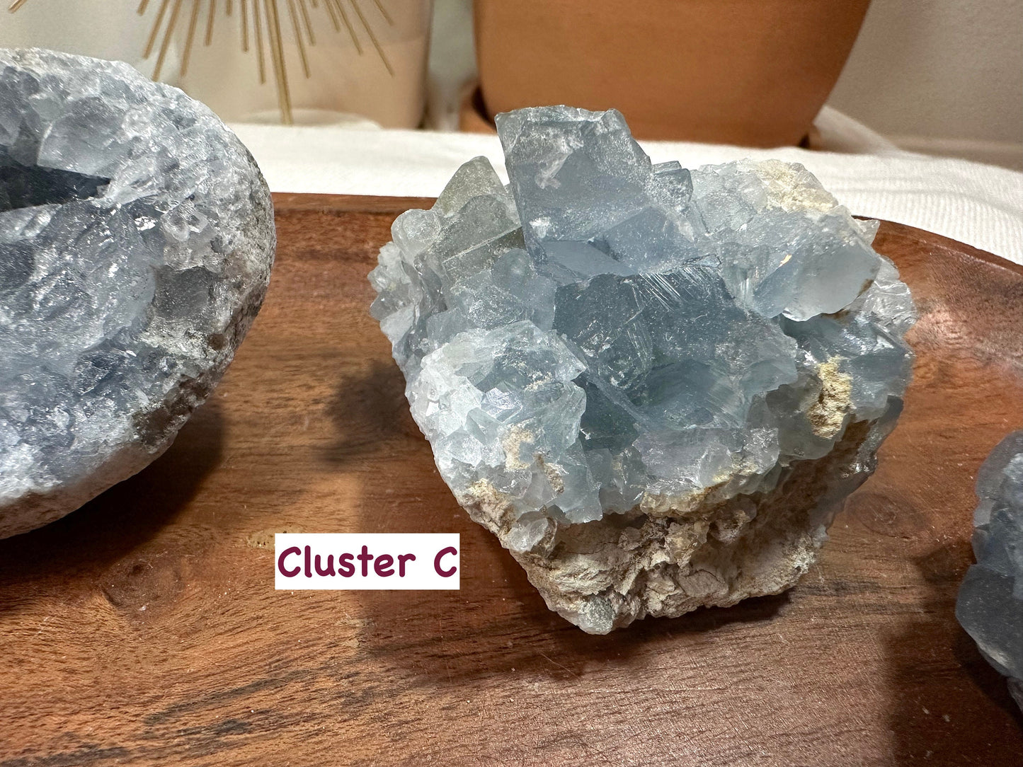 Celestite Cluster, geode