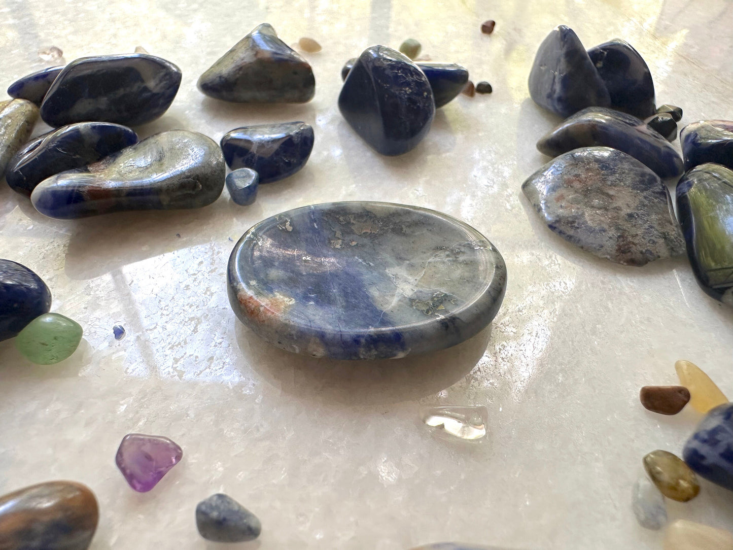 Sodalite Worry Stone