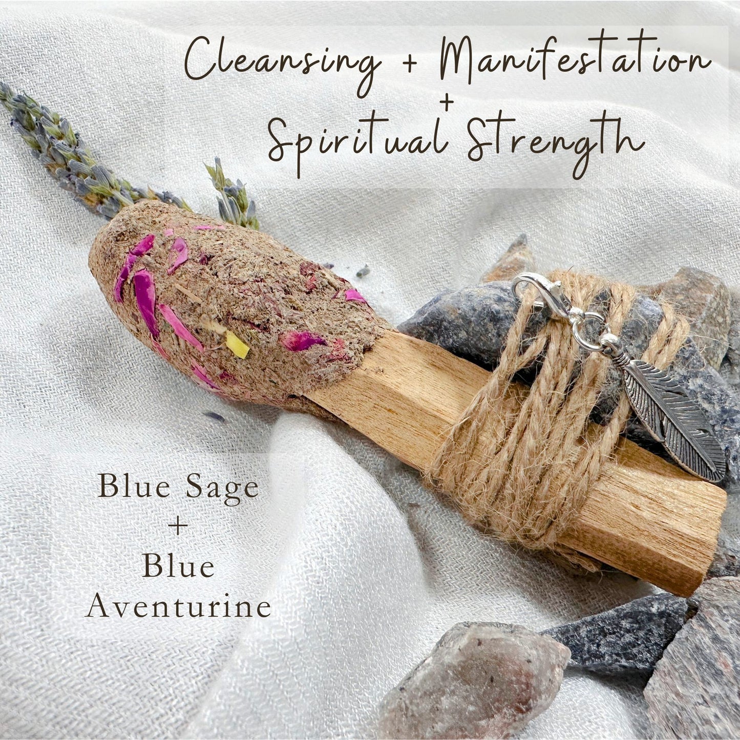 Palo Santo Pops, Lavender and Rough Crystal bundles. Smudge Special