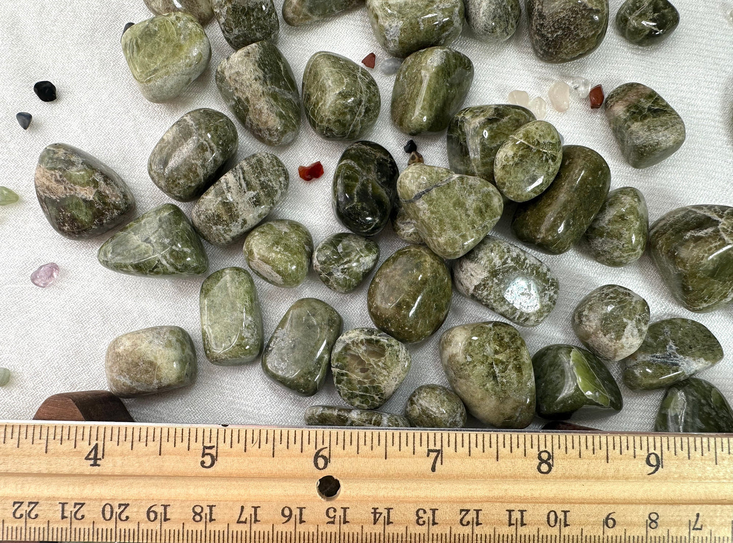 Tumbled Vessonite / Vesuvianite / Idocrase | Natural crystal from India | Heart Chakra Crystal | Sagittarius Stone