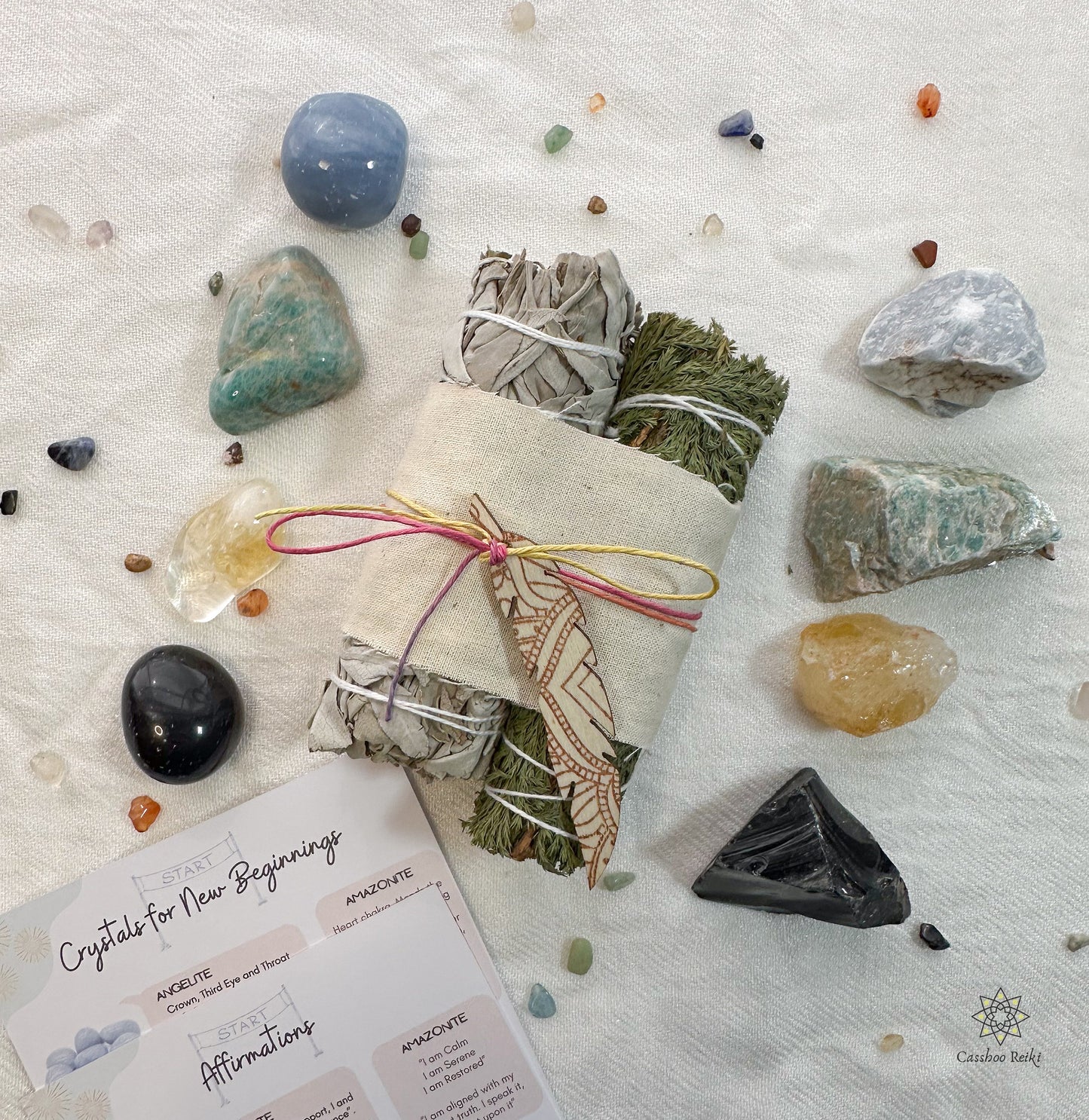 Crystal Set for New Beginnings | Crystals for Fresh Start | New Year Gift Sets