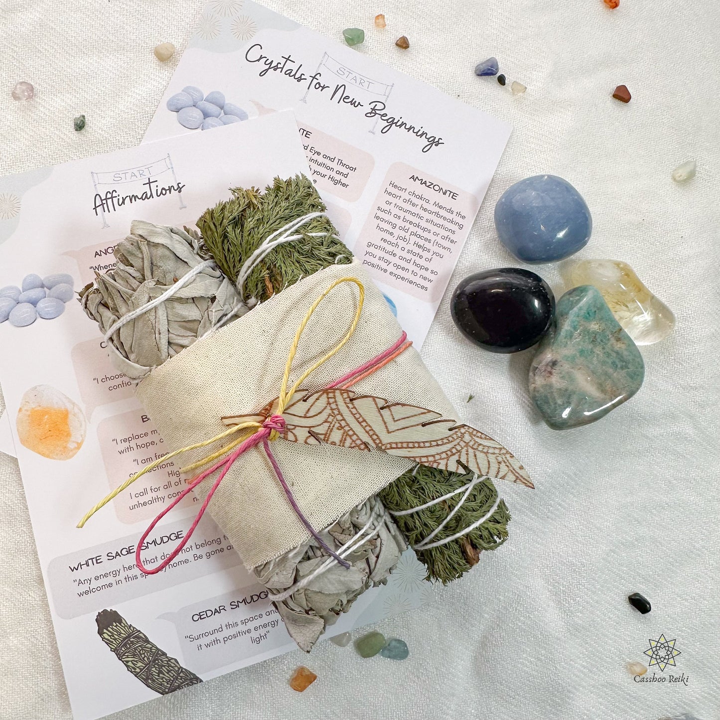 Crystal Set for New Beginnings | Crystals for Fresh Start | New Year Gift Sets